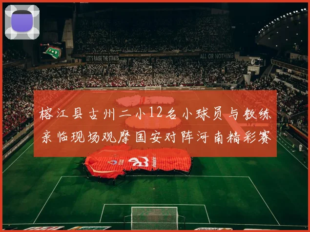 榕江县古州二小12名小球员与教练亲临现场观摩国安对阵河南精彩赛事